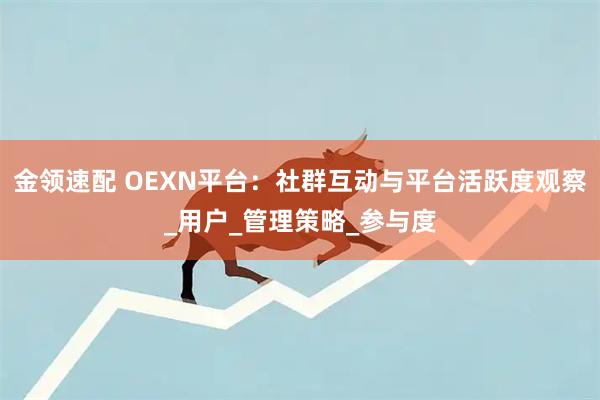 金领速配 OEXN平台：社群互动与平台活跃度观察_用户_管理策略_参与度