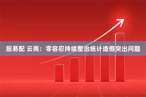 股易配 云南：零容忍持续整治统计造假突出问题